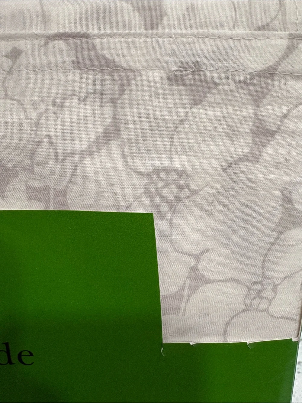 NEW kate spade Floral Queen Sheet Set - Light Gray